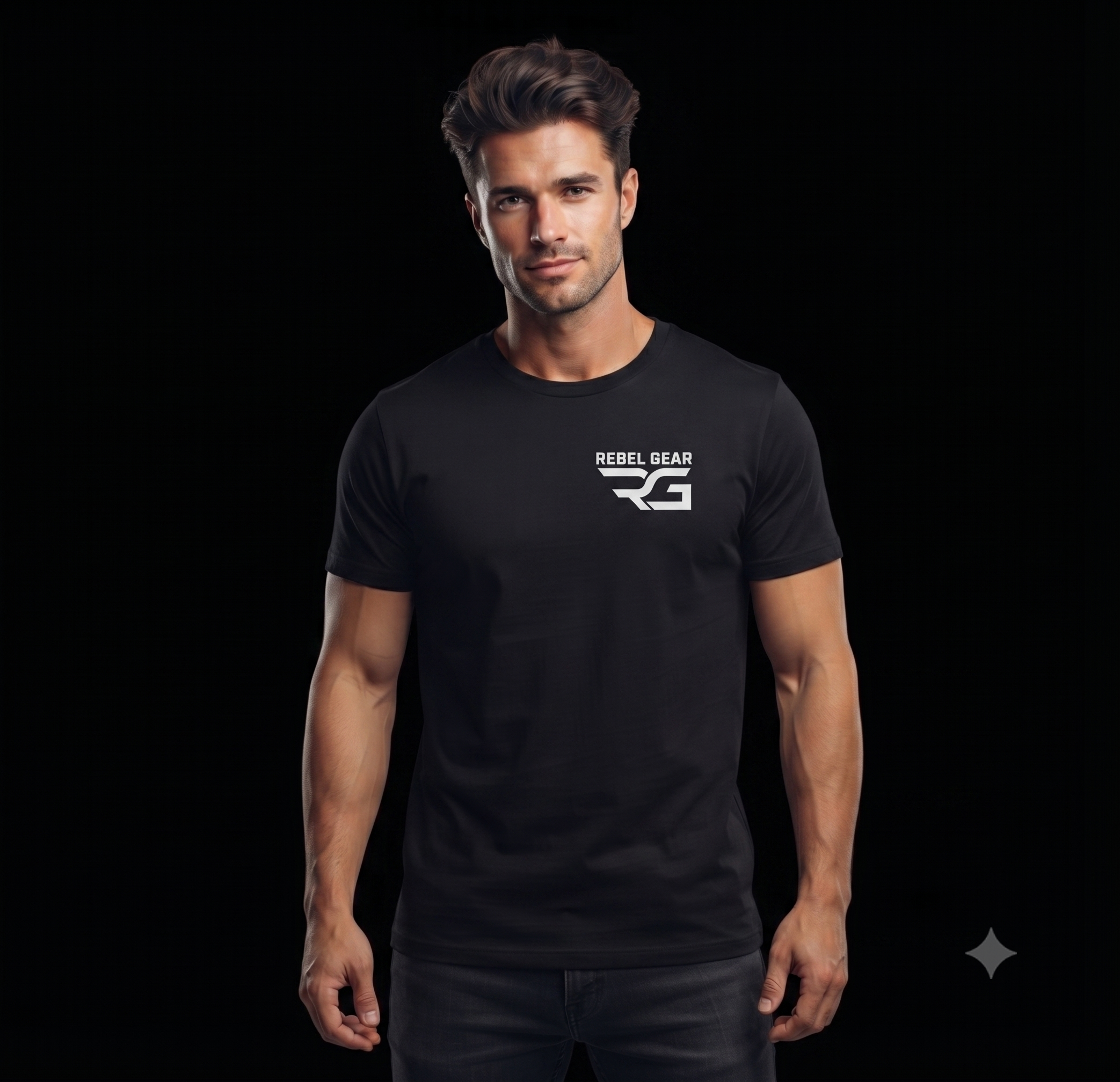 RG Eagle and Barbell Men's Fitness Tee